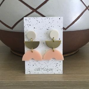 Jill Makes | Half Moon Earrings